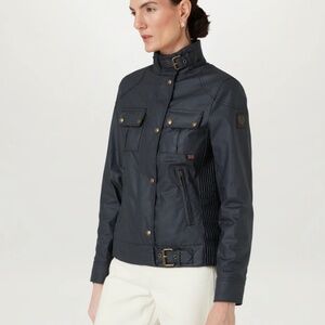 Belstaff Gangster Waxed Jacket in Dark Navy